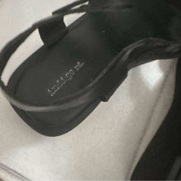 Indigo Rd Faux Leather Chunky Fisherman Platform Open Toe Black Sandals Women 11 - Picture 6 of 7